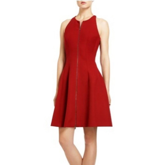 BCBGMaxAzria Deep Red Giuliana Dress. Size 4. Worn once. - Picture 1 of 6